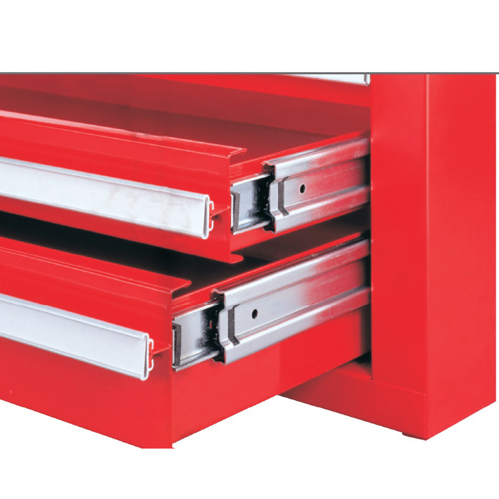 8-Drawer Steel Organization Micro Tool Chest For Household Warehouse Repair Red Black Portable Metal Tool Box