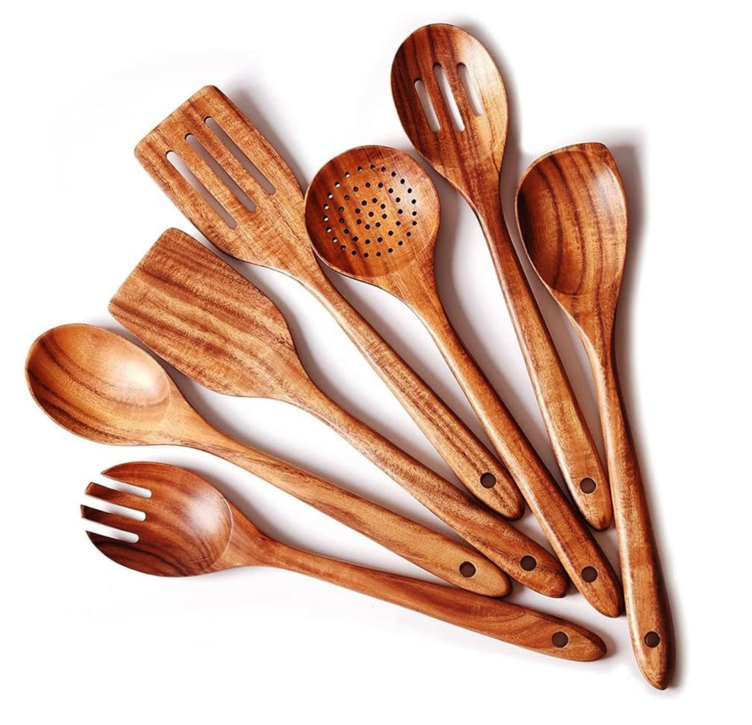 Wholesale resin handle cutlery Essentials Natural Acacia Mango  wood Kitchen Tools Set Made In India