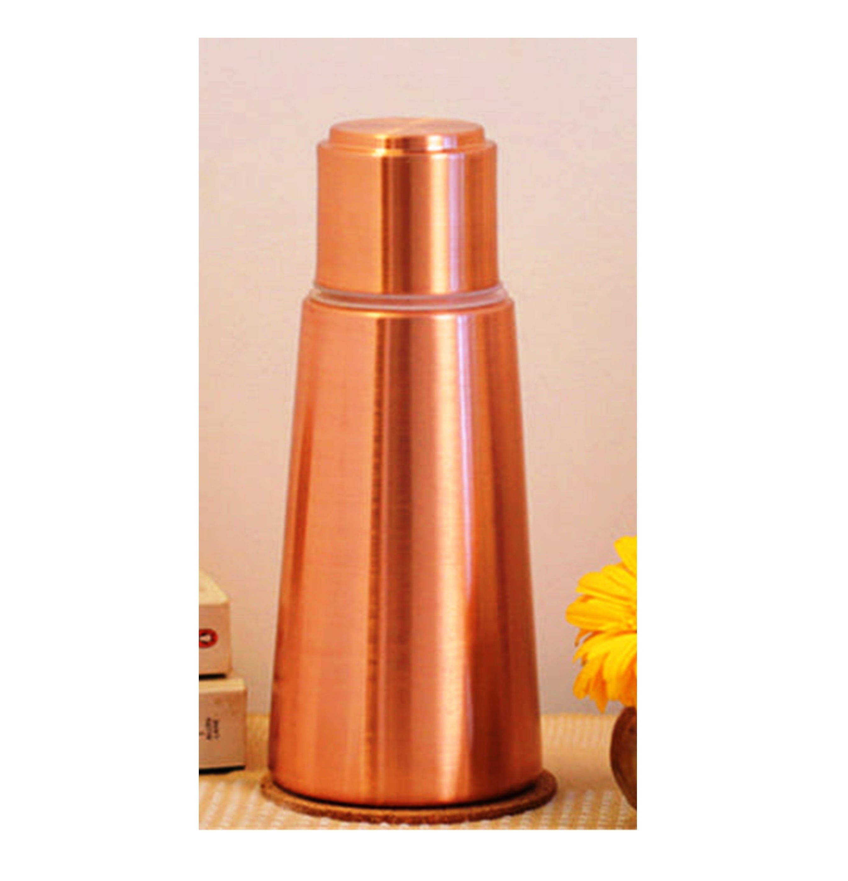 Lean Carafe Luxury Copper Water Bottle Pure Copper Water Copper Water Bottle Personalized Handmade Gift Moradabad