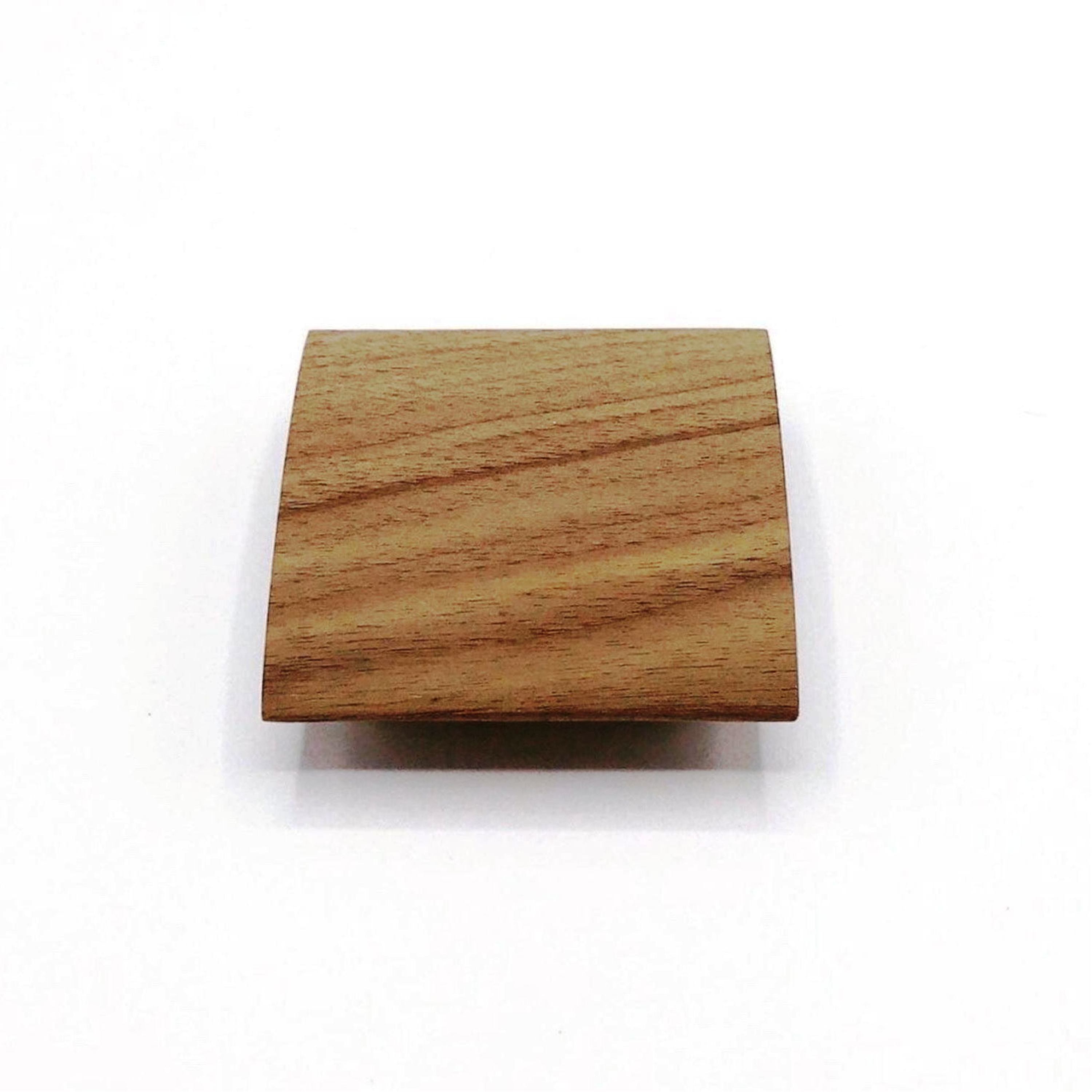 Wood Cabinet Knob Squared Mid century Modern  Luxury Wood Resin Metal Door Cabinet Knob Handle Made In India