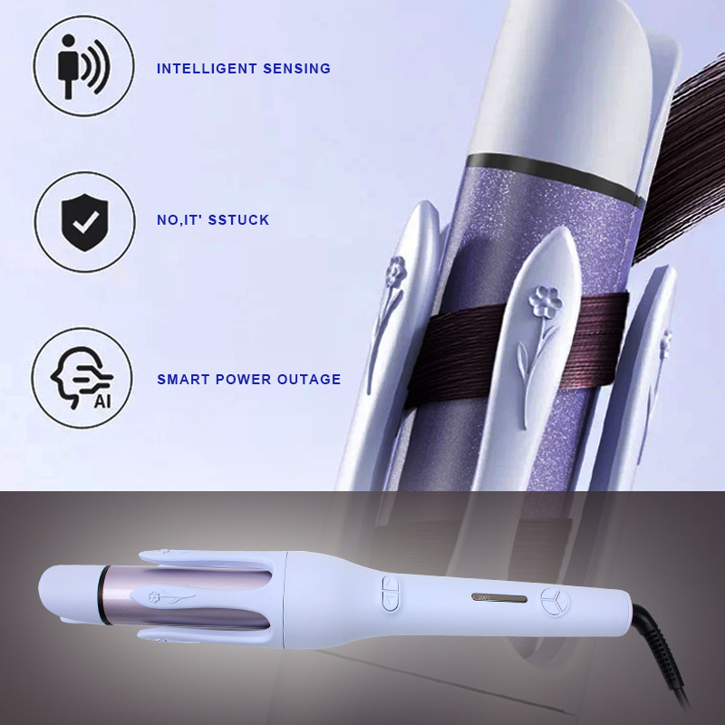 Portable Negative Ion Electric Auto Hair Curler 360 Rotating Automatic Hair Spin Curling Iron Wand 32mm Ceramic Barrel Roller