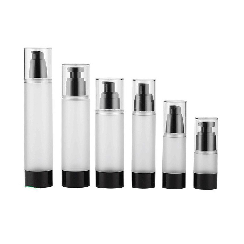 Airless Lotion Serum Pump Bottle Cosmetic Packaging PUMP Sprayer 15ml 30ml 50ml 80ml 100ml 120ml Cosmetic Clear White Black Gold