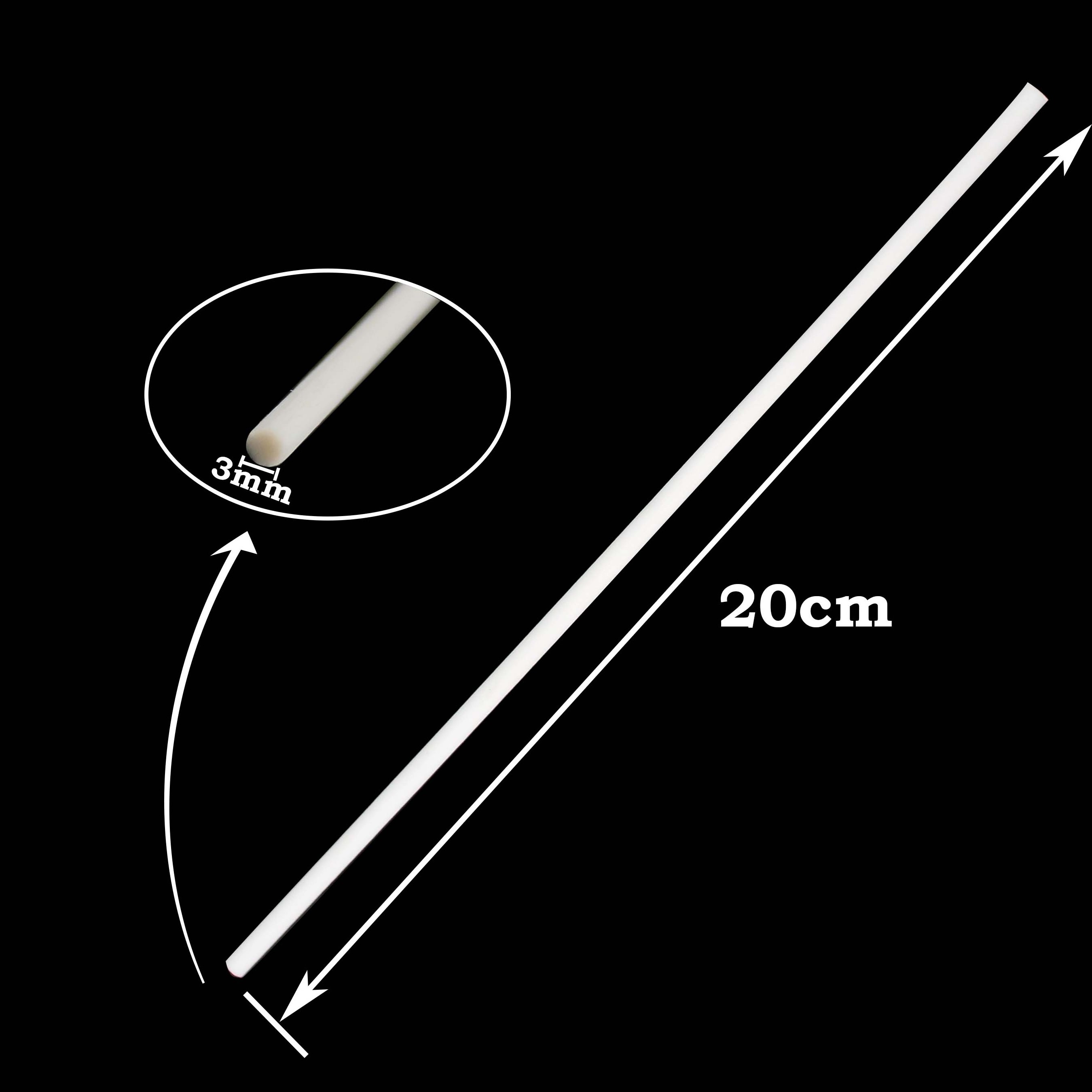 Stock 3mm 20cm 25cm Replacement Reed Diffuser Refill Stick White Black Glue Free Scented Stick For Home Fragrance