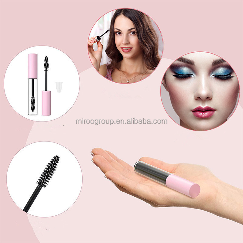 10 ml Empty Pink Mascara Tube and Wand Containers Lipgloss Tubes Bottle Make Up Samples Travel Accessory