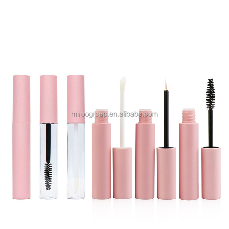 10 ml Empty Pink Mascara Tube and Wand Containers Lipgloss Tubes Bottle Make Up Samples Travel Accessory