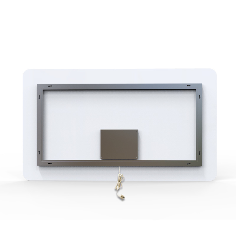 JYD Mirror Rectangle led Bathroom Dimmable LED  Wall Mirror with Aluminum Frame and Touch