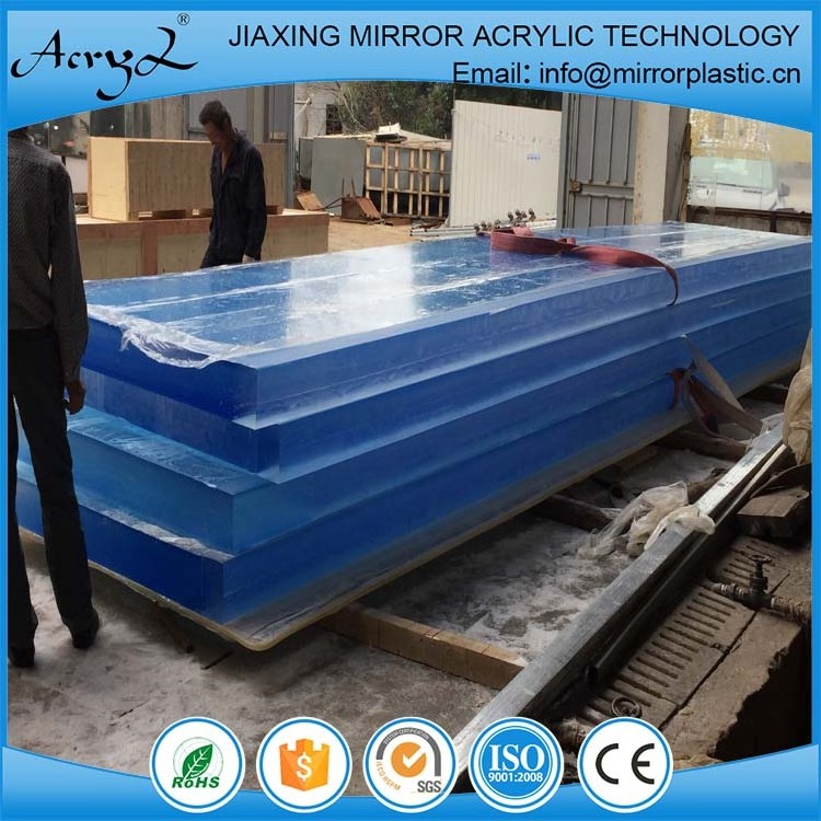 Custom modern style cast endless panels for acrylic shipping container swimming pool