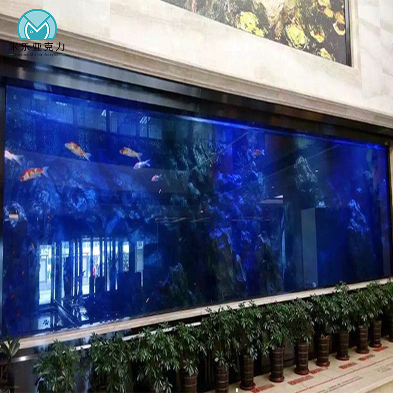 Wholesale cheap custom quality commercial live built acrylic fish tank aquarium malaysia