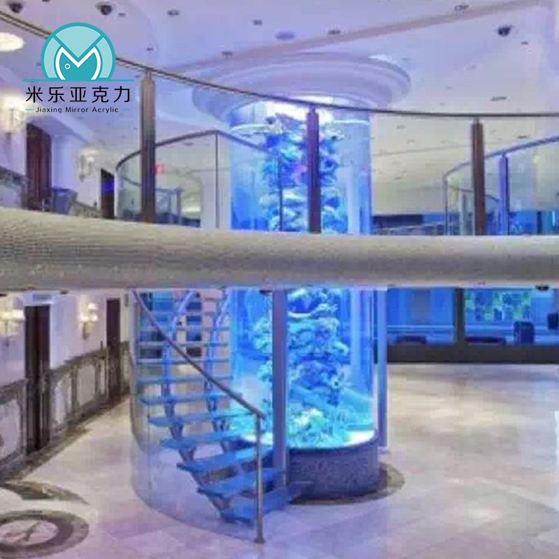 Factory supply large round aquarium, marine aquarium, aquarium with led for sale