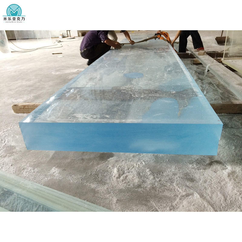 Custom modern style cast endless panels for acrylic shipping container swimming pool