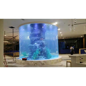 Factory professional custom asian curved glass ornaments medusa jellyfish aquarium