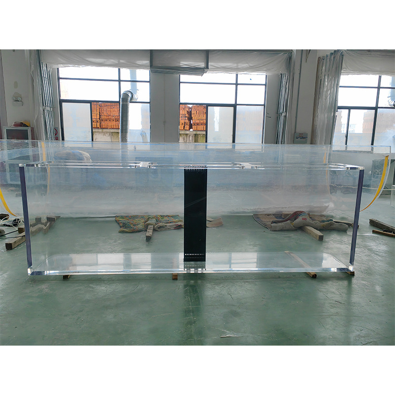 Commercial big irregular square transparent acrylic fish tank marine aquarium tank