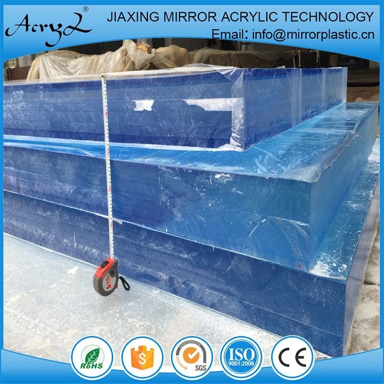 Custom modern style cast endless panels for acrylic shipping container swimming pool