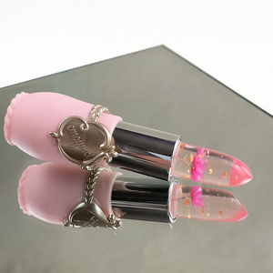 Emaymei Clear Lipstick with fruit flavored color changed lipstick transparent temperature change to pink lip balm