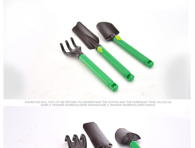 New Gardening Gadgets Long Short Shovel Rake Three-Piece Mini Flower Planting Tool Set