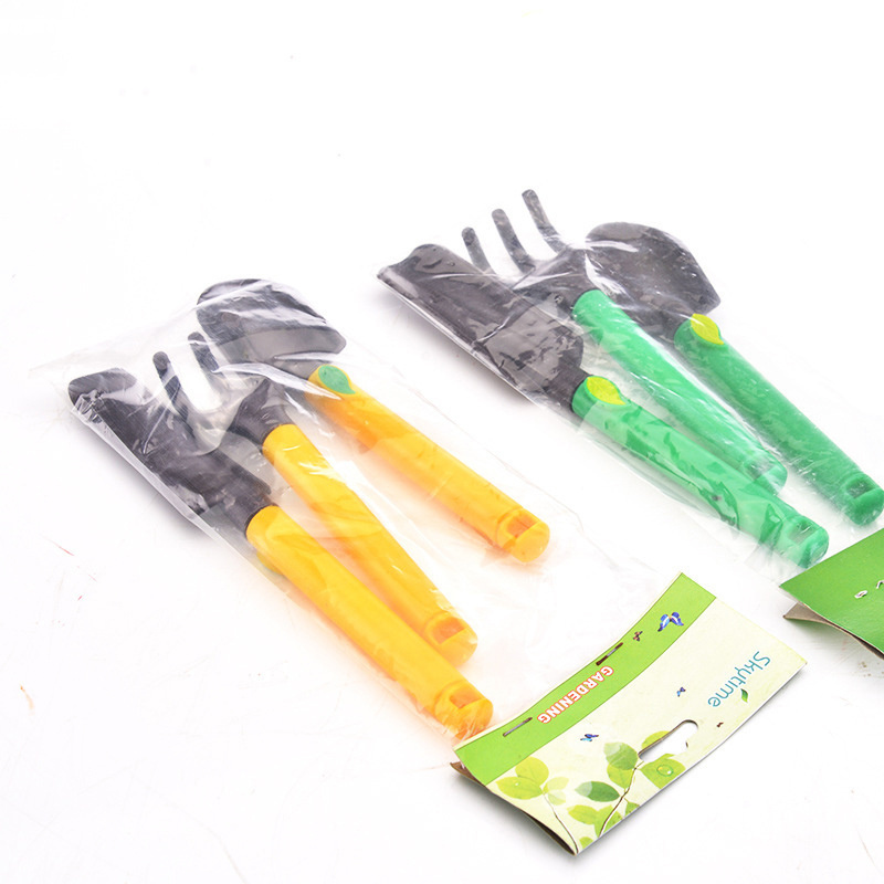 New Gardening Gadgets Long Short Shovel Rake Three-Piece Mini Flower Planting Tool Set