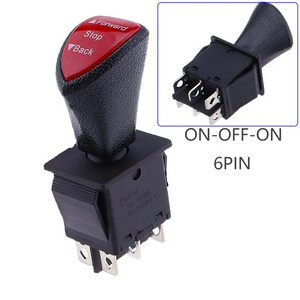 Forward-Stop-Back DPDT 6Pin Latching Slide Rocker Switch AC 250V 16A AC 125V 20A KCD4-604-6P Car Switch Accessories