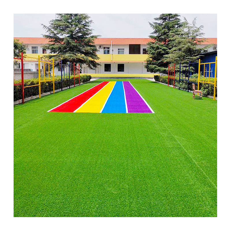 Factory Wholesale Kunstrasen Connecting high quality artificial garden grass from china production line Landscaping for Venue