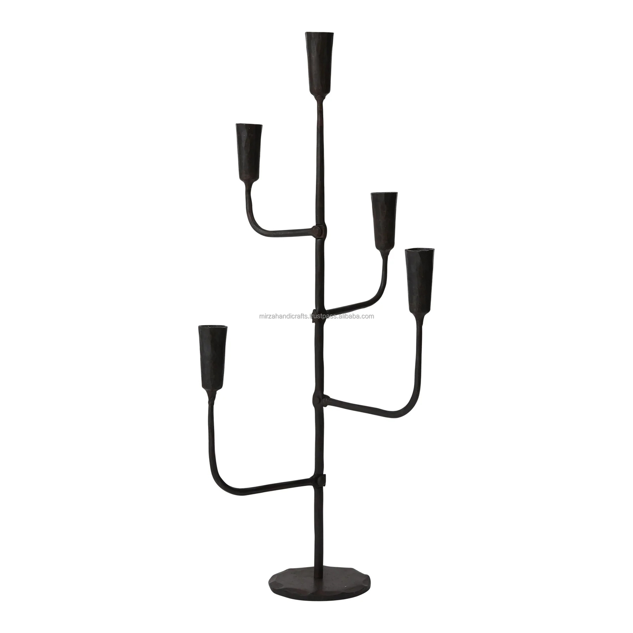 Four Arms Candle Holder Wrought Iron Wedding and Home Decoration Candle Stand Cheapest Price in India