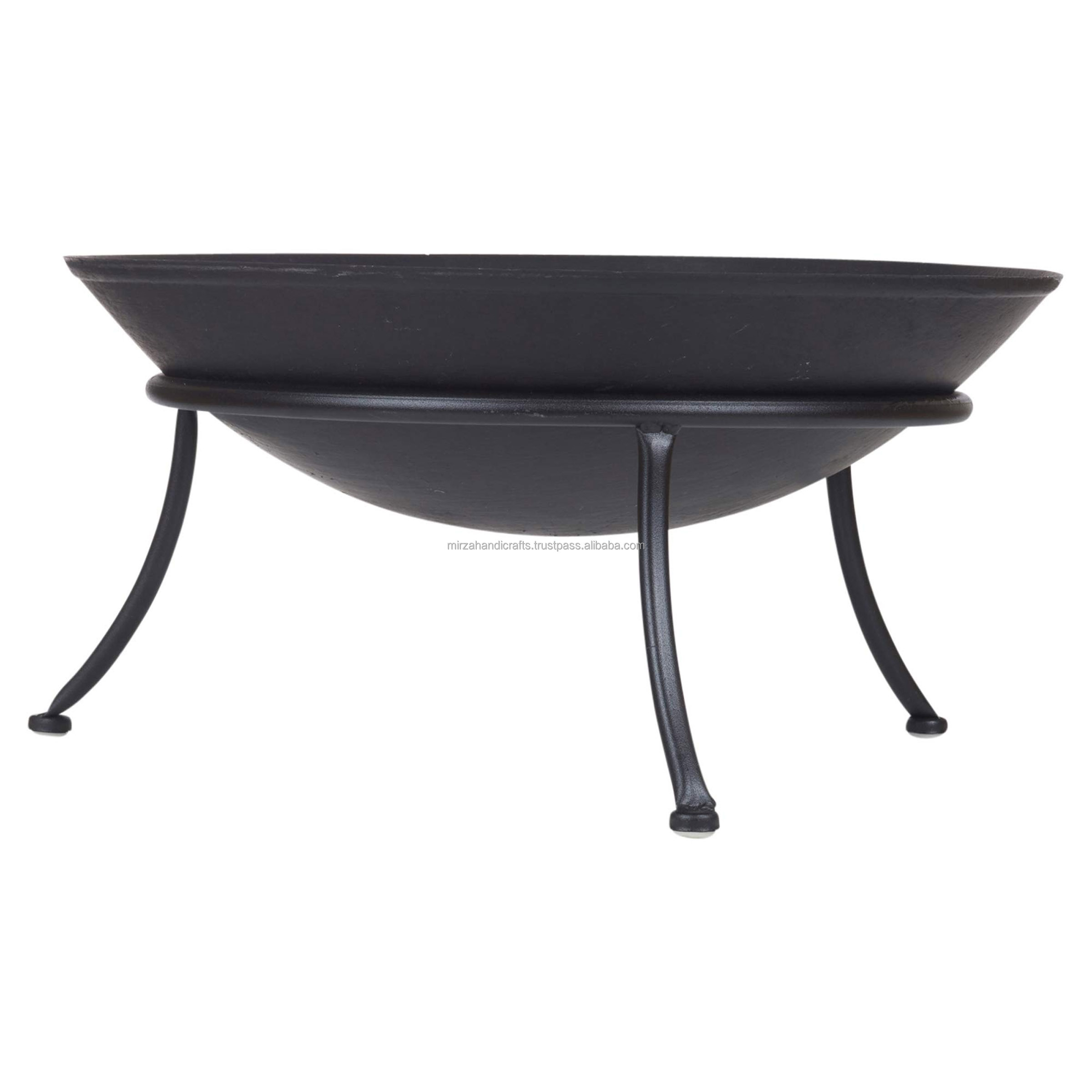 Round Shape Cast Iron Fire Traditional Fire Pit Solid Base Outdoor Heating Fun Camp Site Barbecue Grill Custom Price