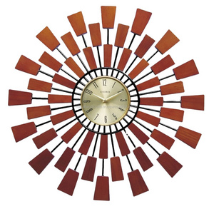 Luxury and Modern Seth Thomas Grandeur Wall Clock Mid Century Sunburst Starburst Clock