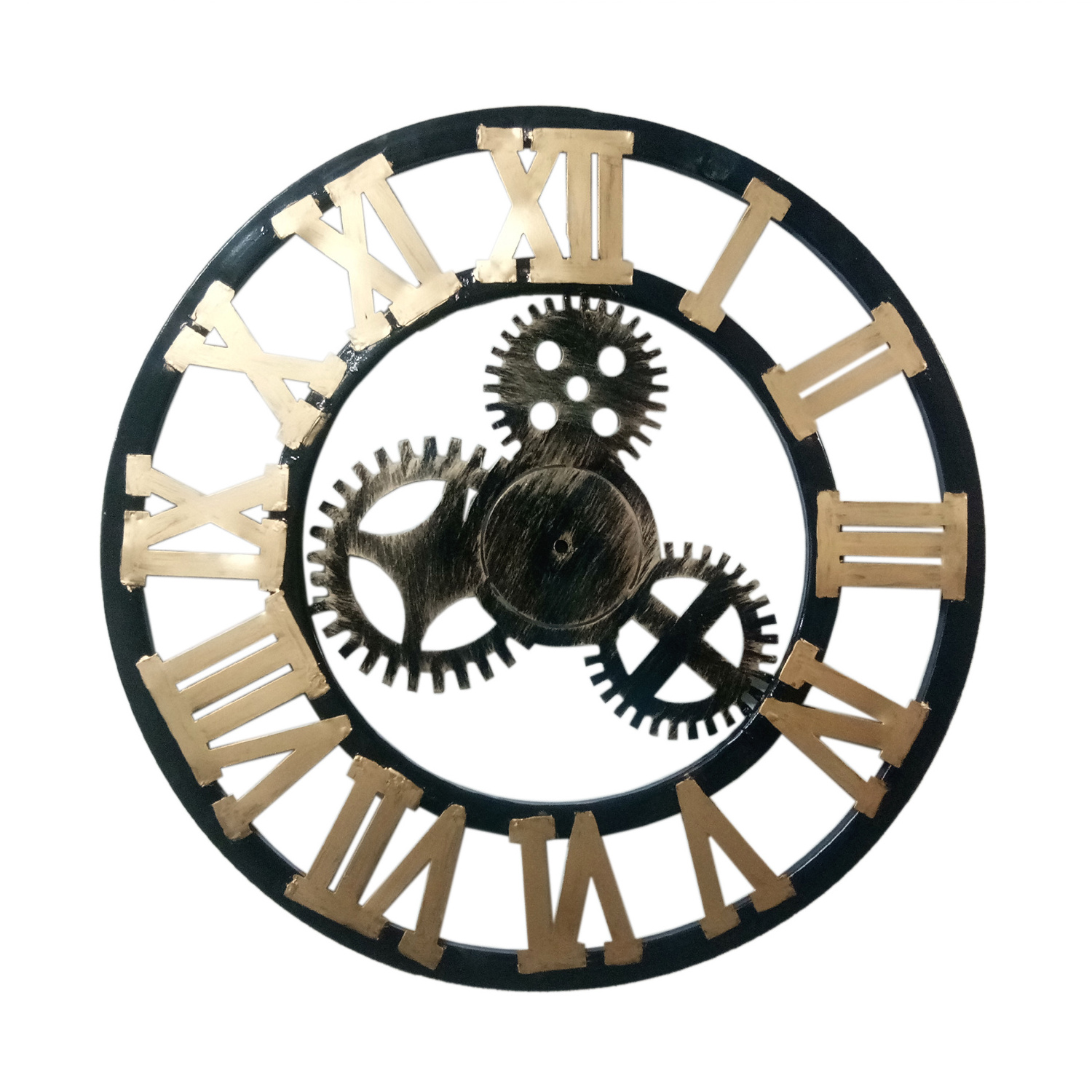 WORD METAL WINDMILL HANGING WALL ART CLOCK