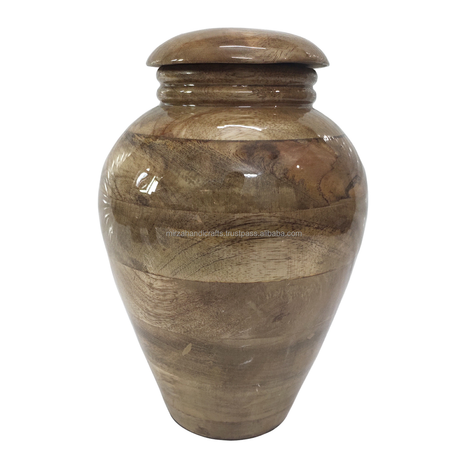 Stunning and very special Mango Wood Cremation Funeral Memorial Adult Cremation Urn for Human Ashes Cremation Urn