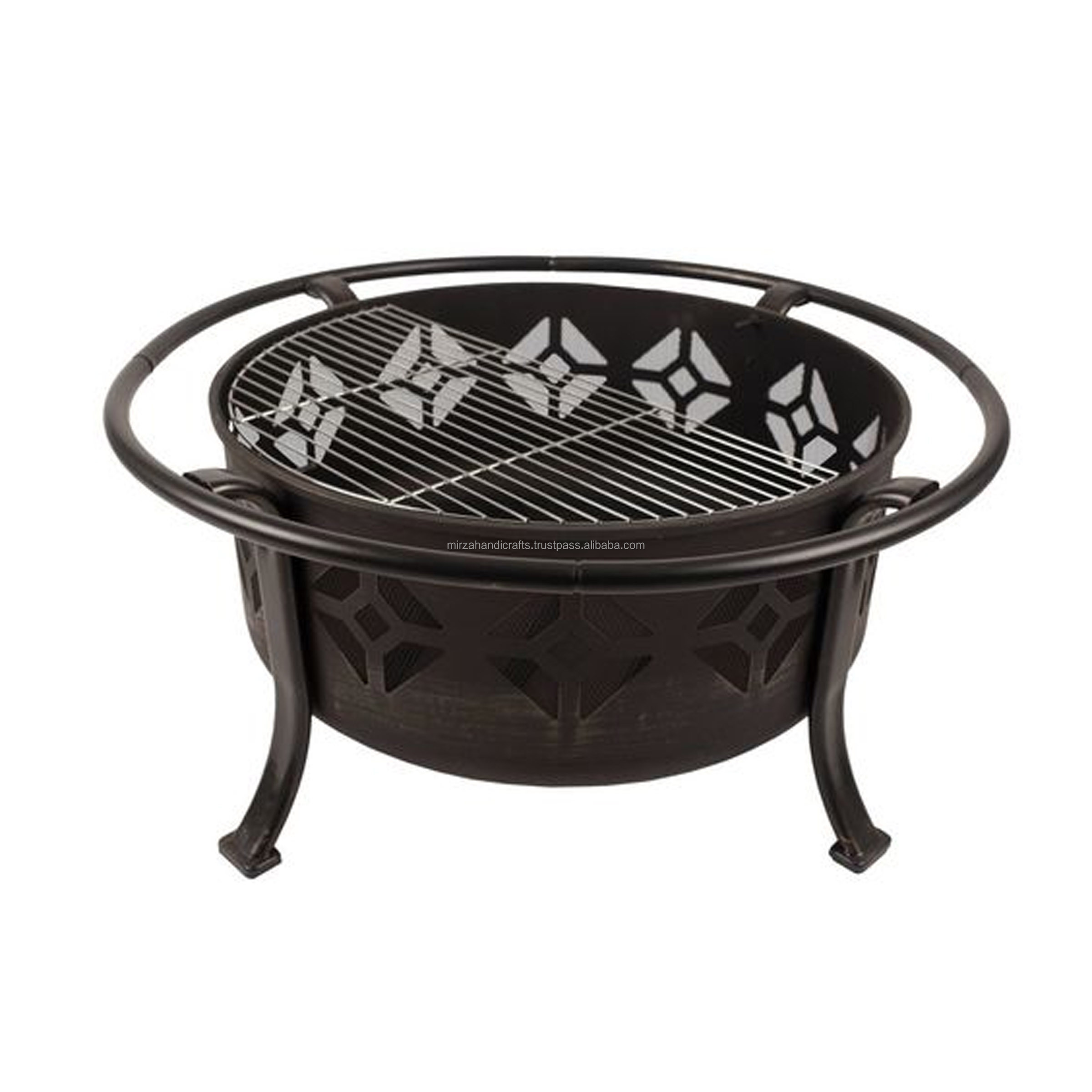 Deep Bowl Fire Pit mesh cover will help to protect you and your guests from escaping sparks