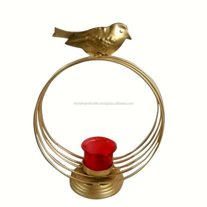 Stylish Candle Holders Vintage Home Decor Golden Bird Candle Stands Tabletop Decorative Centerpiece Tealight Candlestick