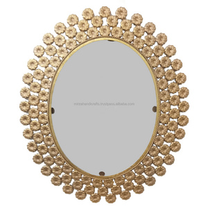 ELEGANT AND LUXURY  FLOWER ROUNDED DECORATIVE WALL MIRROR FOR HOME DECOR