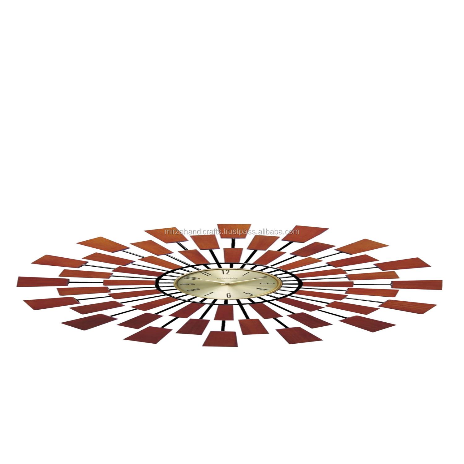 Luxury and Modern Seth Thomas Grandeur Wall Clock Mid Century Sunburst Starburst Clock