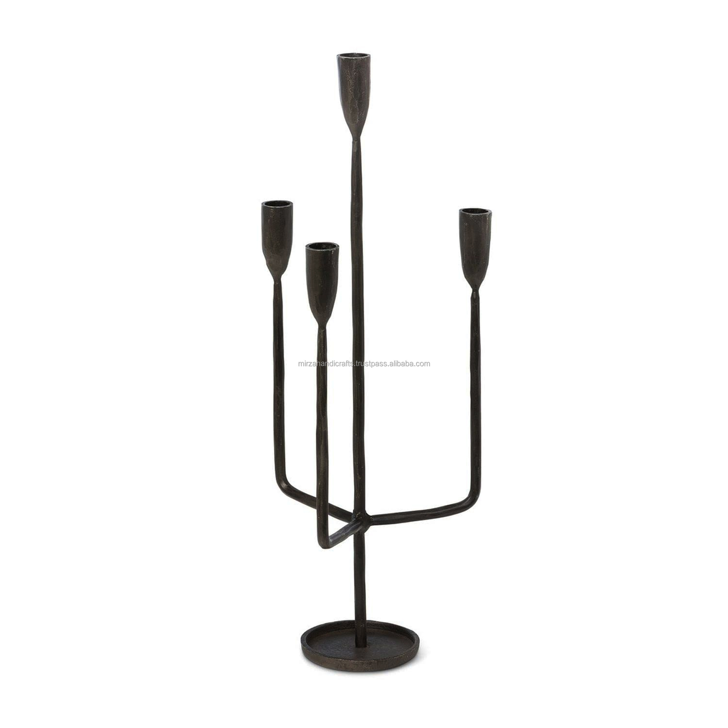 Four Arms Candle Holder Wrought Iron Wedding and Home Decoration Candle Stand Cheapest Price in India