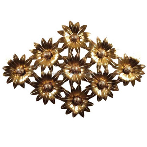 Decor Metal Wall Art Frame Flower Decor Iron  for Indoor & Outdoor Floral Decoration for Wall Modern