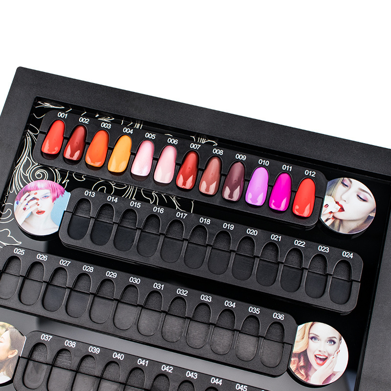 2020 new 120 colors nail gel  removable acrylic aisplay book magnetic slot  false nail color display chart nail art gel