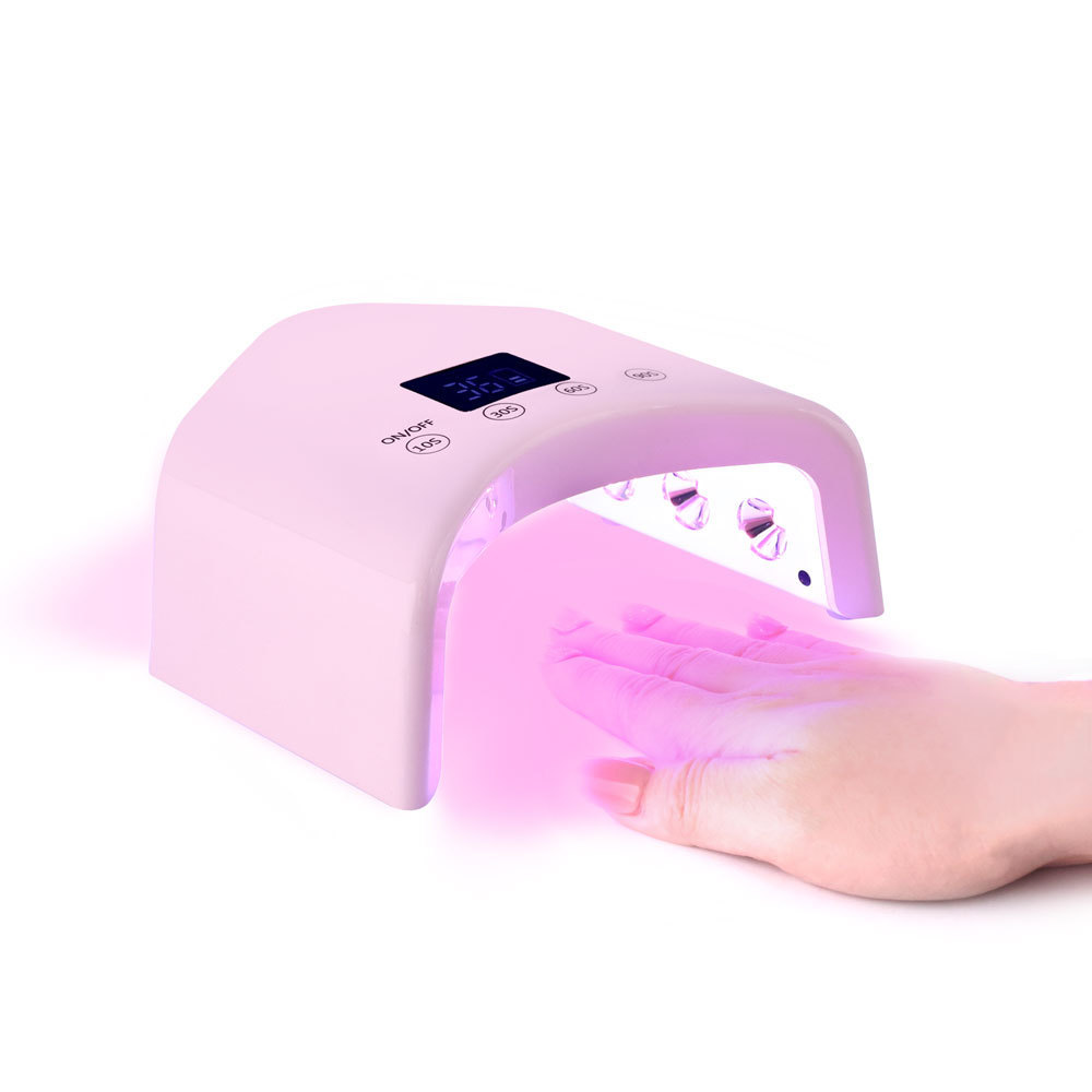 2024 New Design Mini Portable 48W Cordless Rechargeable Light Home Led Lamp Cover Whole Hand Professional Nail  Supplier