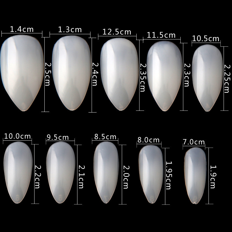 Black Colour Cat's Eye Artifical Nail Tips Press On False Nail Wholesale Polish Gel fake Nails