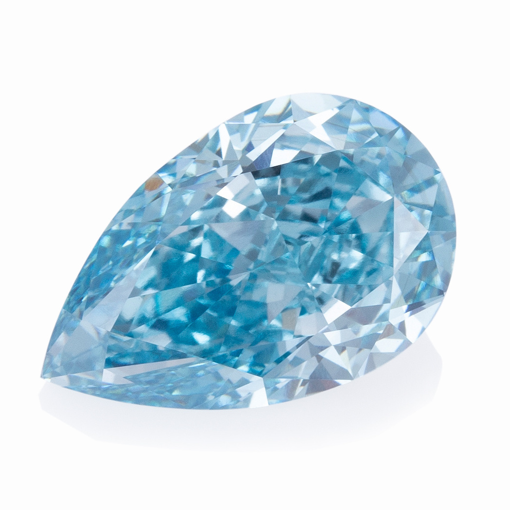 1ct Pear VVS Loose Blue Lab Grown Diamonds CVD Lab Created Blue Diamond