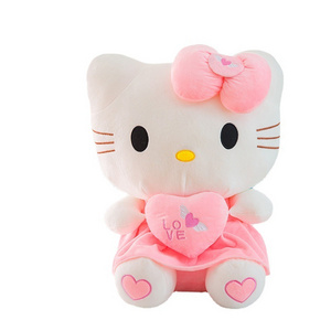 Big Size Cute Sanrio Hello Kitty Pink Melody Plushie Doll Hello Kitty Stuffed Toys Baby Kids Girls Birthday Xmas Surprise Gifts