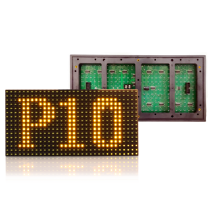 P10  Yellow  single color outdoor led display module message  board 320*160mm HUB12 LED signs panel