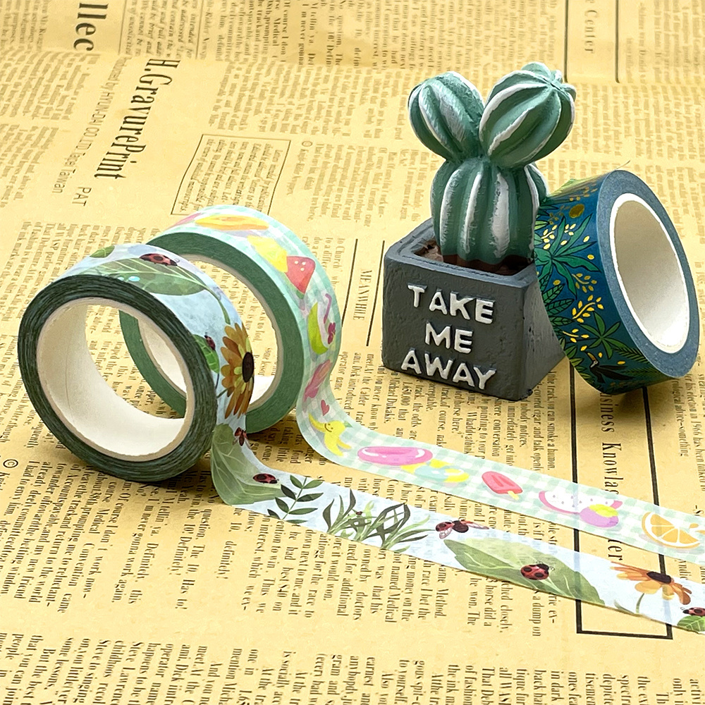 Wholesale custom printed Washi tapes Personalized design lovely pattern Indian Washi tape