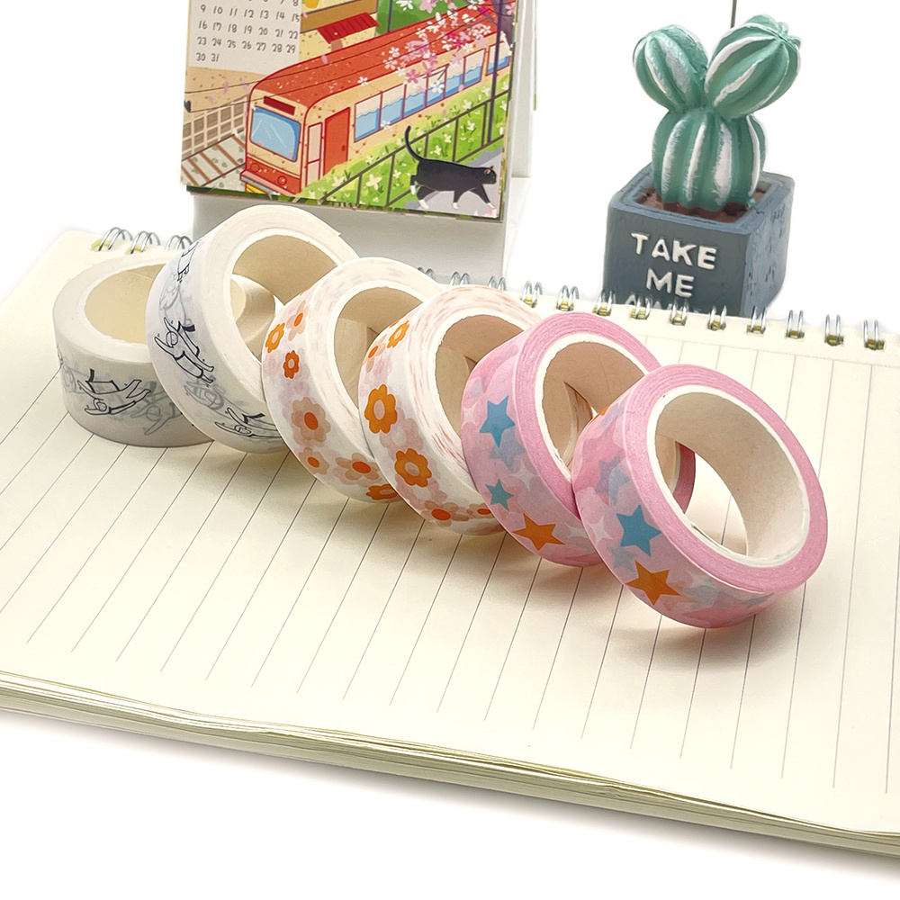 Hot selling single-sided printed Washi tape custom diversified creative design Indian Washi tape