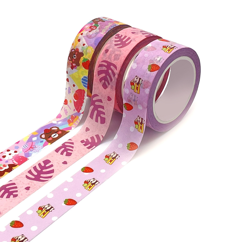 Custom high level printing self adhesive children's adult scrapbook tape japanese washi tape