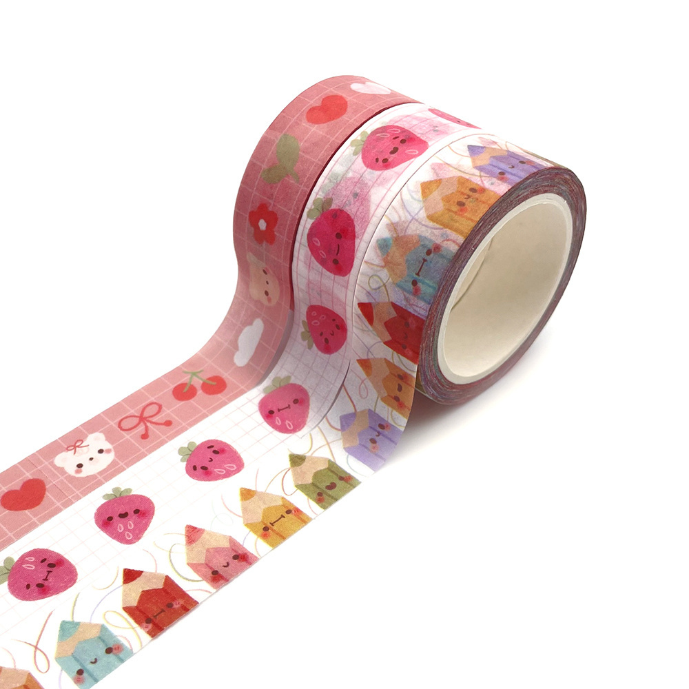 Custom print Multi style stickers Roll washi tape Retro print Indian washi tape