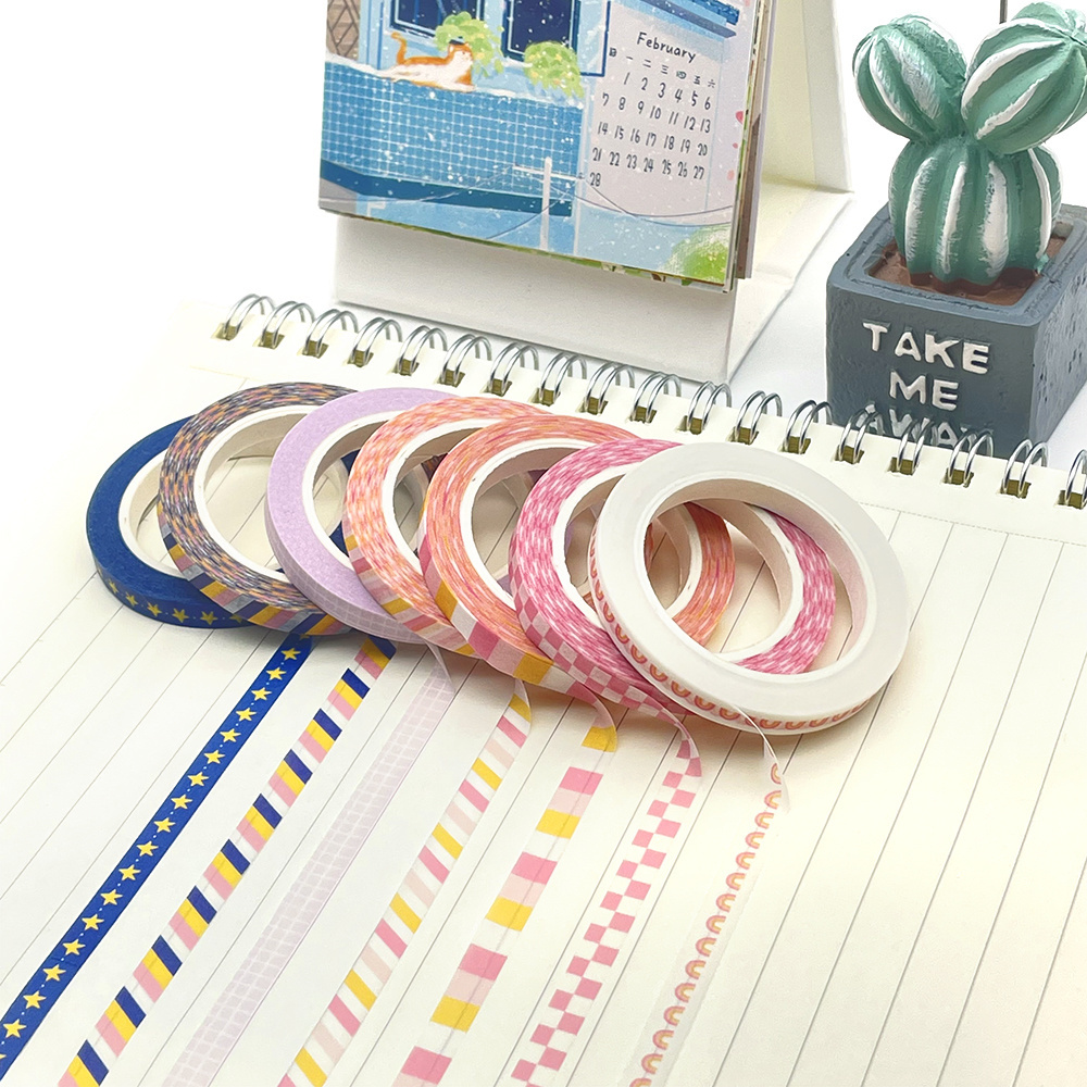 Hot selling single-sided printed Washi tape custom diversified creative design Indian Washi tape