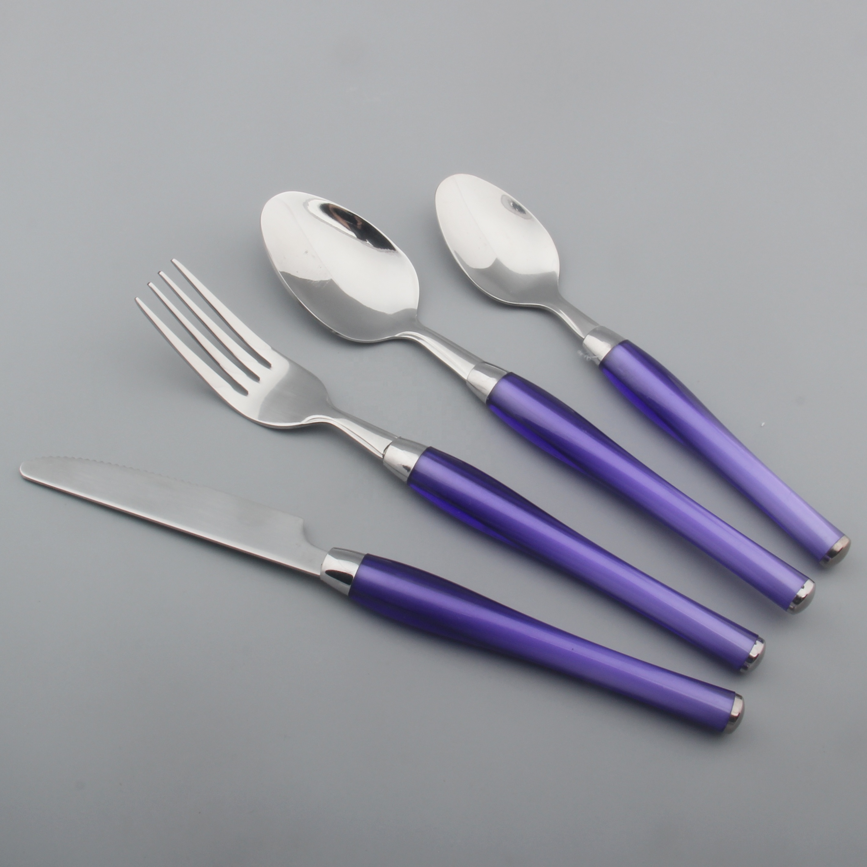 Italy Design Restaurant Dinner Tea Coffee Silverware Metal 304 Stainless Steel Cutlery  with Case