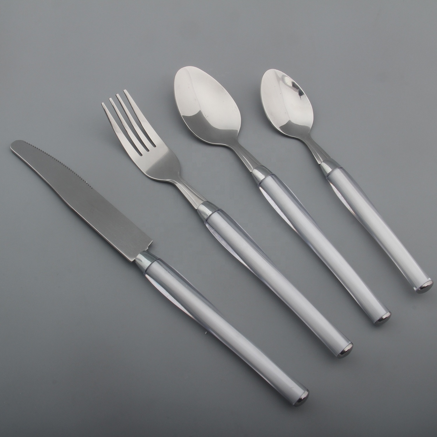 Italy Design Restaurant Dinner Tea Coffee Silverware Metal 304 Stainless Steel Cutlery  with Case