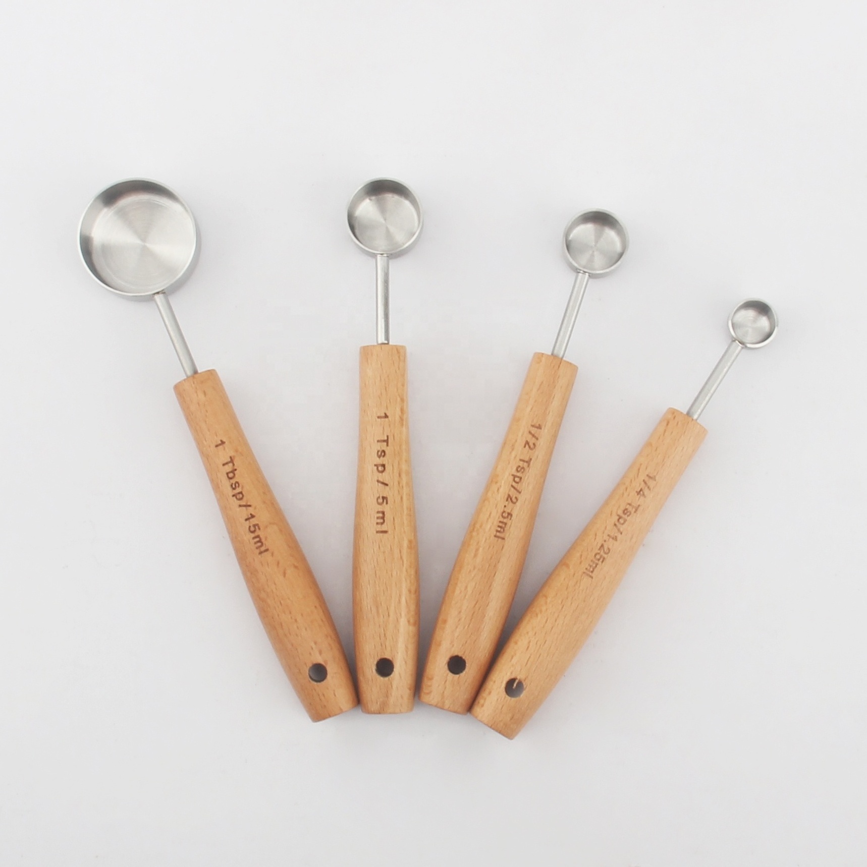 Wholesale Kitchen Cooking Baking Tool Silver Gold Mirror Polished Stainless Steel Measuring Spoons And Cups Set