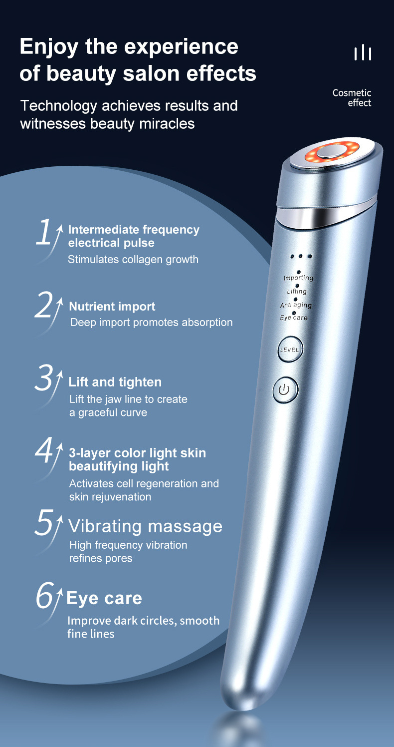 Portable EMS Handheld Facial Home Use Skin RF Beauty Device