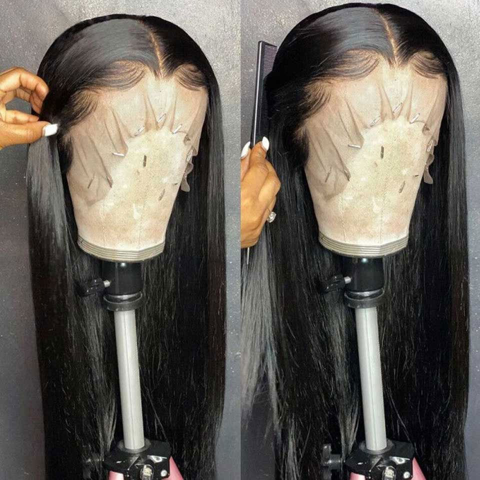 Cuticle Aligned Virgin Raw Indian Hair Frontal Glueless Full Hd Lace Wig Wig,Unprocessed 100% Full Lace Human Hair Wig