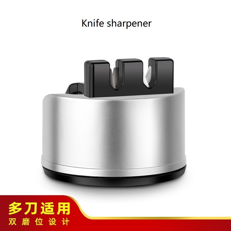 kitchen gadgets Non slip  3-section Knife Sharpener With Suction Cup Tungsten steel Knife Grinder